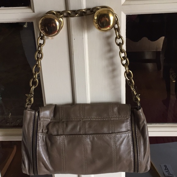 Hype grey leather chain strap shoulder bag- NWT - Picture 3 of 8